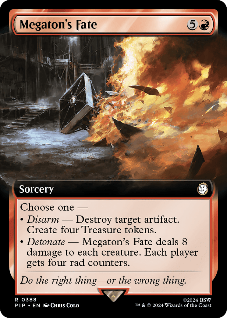 Megaton's Fate (Extended Art) [Fallout] - Card Brawlers