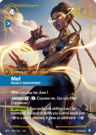 Mel - Newly Awakened (069/166) - Vendetta Foil - Card Brawlers