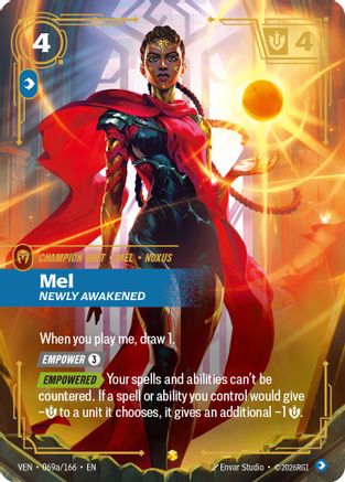 Mel - Newly Awakened (Alternate Art) (069a/166) - Vendetta Foil - Card Brawlers
