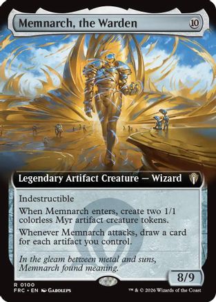 Memnarch, the Warden (Extended Art) (FRC-100) - Commander: Reality Fracture - Card Brawlers