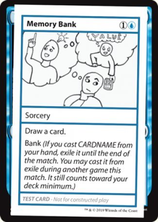 Memory Bank (2021 Edition) [Mystery Booster Playtest Cards] - Card Brawlers