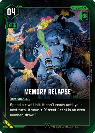 Memory Relapse (100) - Welcome to Night City Retail - Card Brawlers