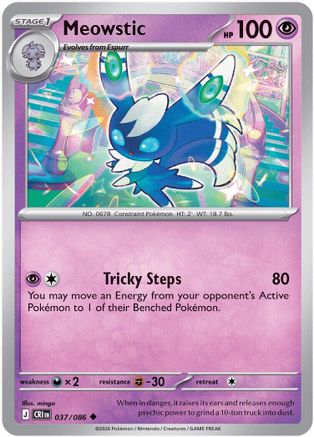 Meowstic (037/null) [ME04 Chaos Rising] - Card Brawlers