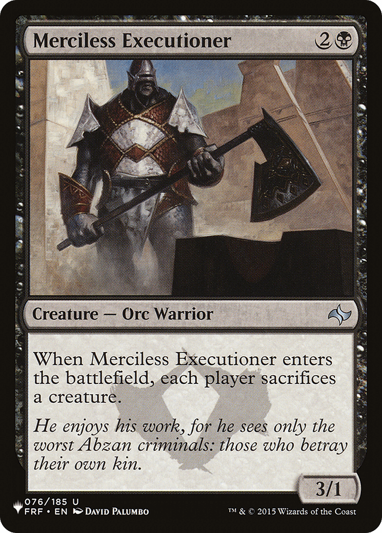 Merciless Executioner [The List] - Card Brawlers