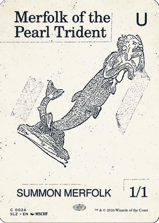 Merfolk of the Pearl Trident (0024) (SLZ-024) - Secret Lair x MSCHF: The Zeta Set - Card Brawlers