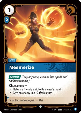 Mesmerize (052/166) - Vendetta - Card Brawlers