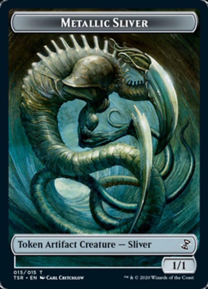 Metallic Sliver Token [Time Spiral Remastered Tokens] - Card Brawlers