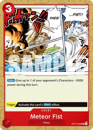 Meteor Fist (OP13-020) - Carrying On His Will - Card Brawlers