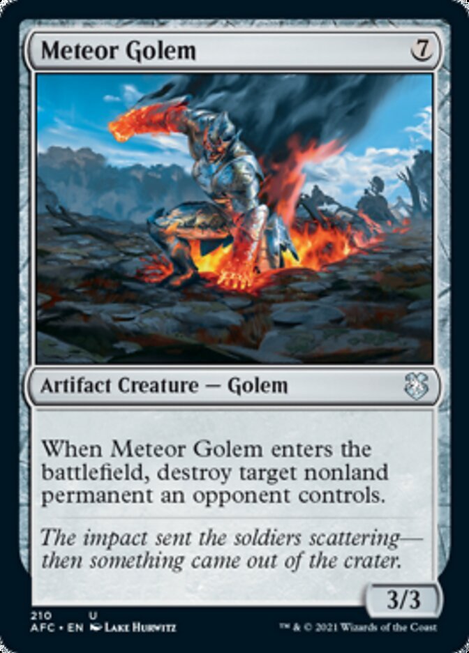 Meteor Golem [Dungeons & Dragons: Adventures in the Forgotten Realms Commander] - Card Brawlers