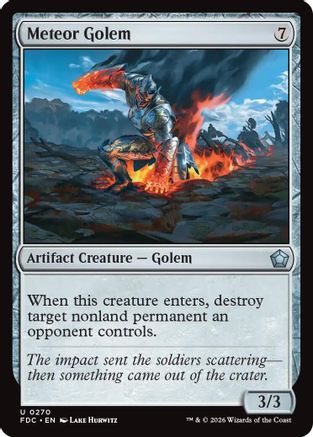 Meteor Golem (FDC-270) - Commander: Foundations - Card Brawlers