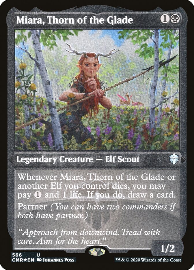 Miara, Thorn of the Glade (Etched) [Commander Legends] - Card Brawlers