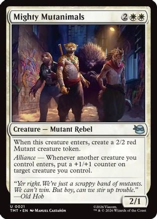 Mighty Mutanimals (TMT-021) - Teenage Mutant Ninja Turtles - Card Brawlers