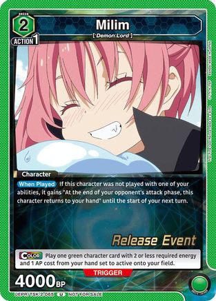 Milim (065) (UEPR/TSK-2-065) - UE20BT That Time I Got Reincarnated as a Slime Release Event Cards - Card Brawlers
