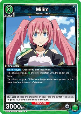 Milim (P-003) (UE20BT/TSK-P-003) - UE20BT That Time I Got Reincarnated as a Slime Foil - Card Brawlers