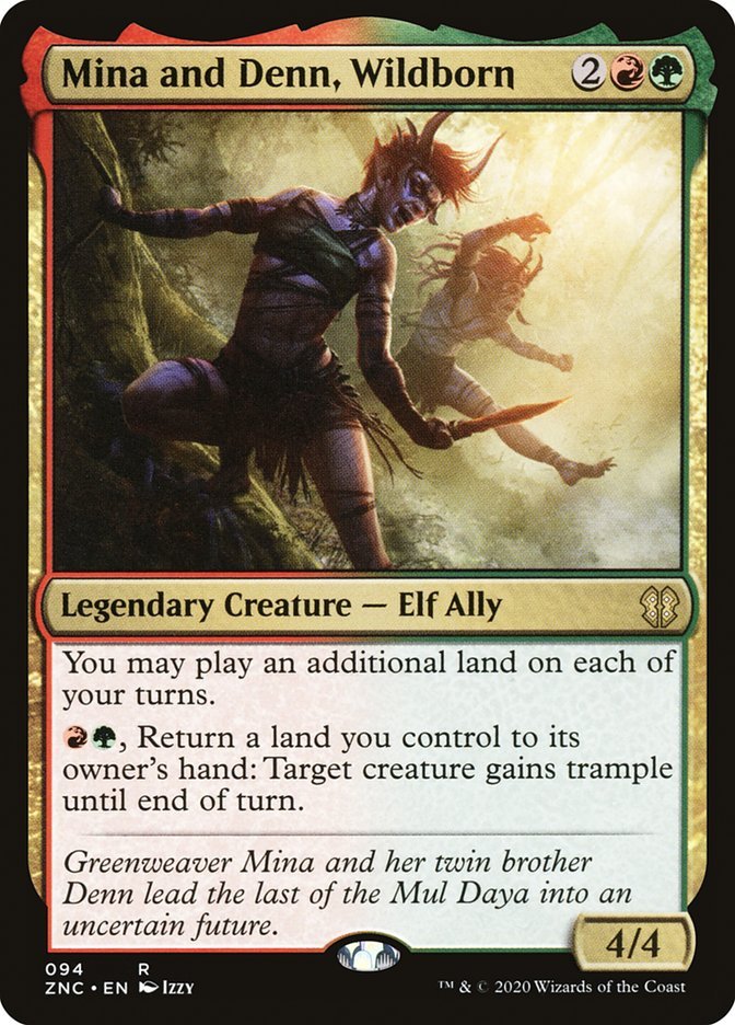Mina and Denn, Wildborn [Zendikar Rising Commander] - Card Brawlers