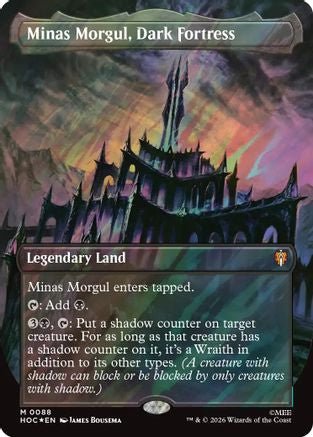Minas Morgul, Dark Fortress (Borderless) (Surge Foil) (HOC-088) - The Hobbit: Eternal-Legal Foil - Card Brawlers