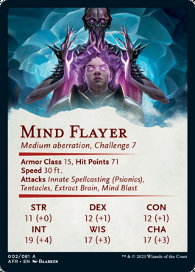 Mind Flayer Art Card [Dungeons & Dragons: Adventures in the Forgotten Realms Art Series] - Card Brawlers