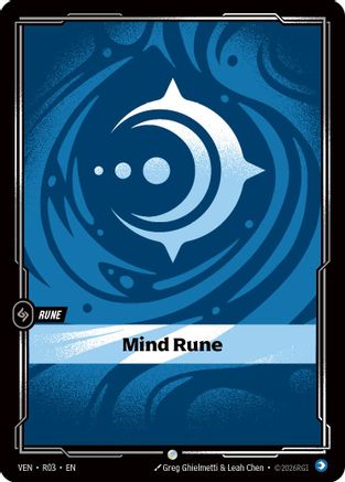 Mind Rune (R03) - Vendetta Foil - Card Brawlers
