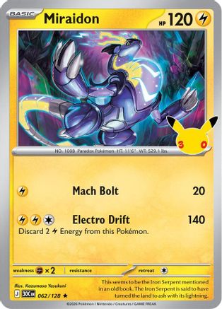 Miraidon (062/null) - Holofoil [ME 30th Celebration] - Card Brawlers