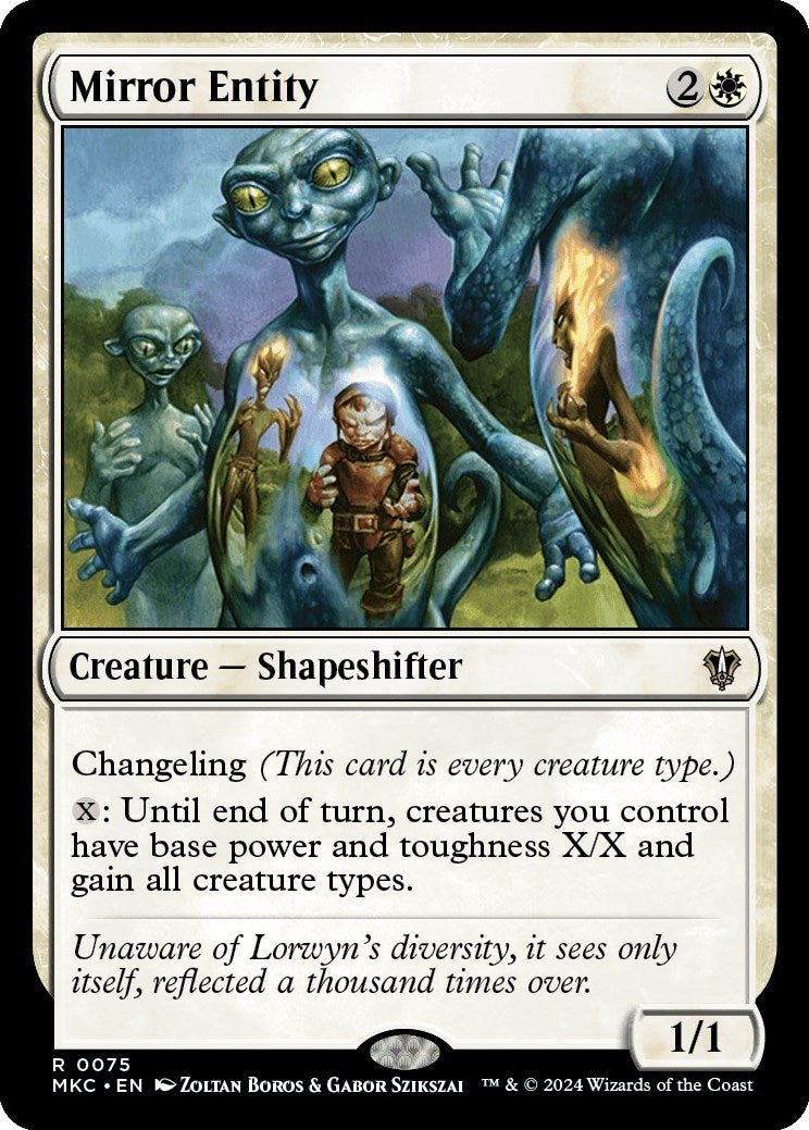 Mirror Entity [Murders at Karlov Manor Commander] - Card Brawlers