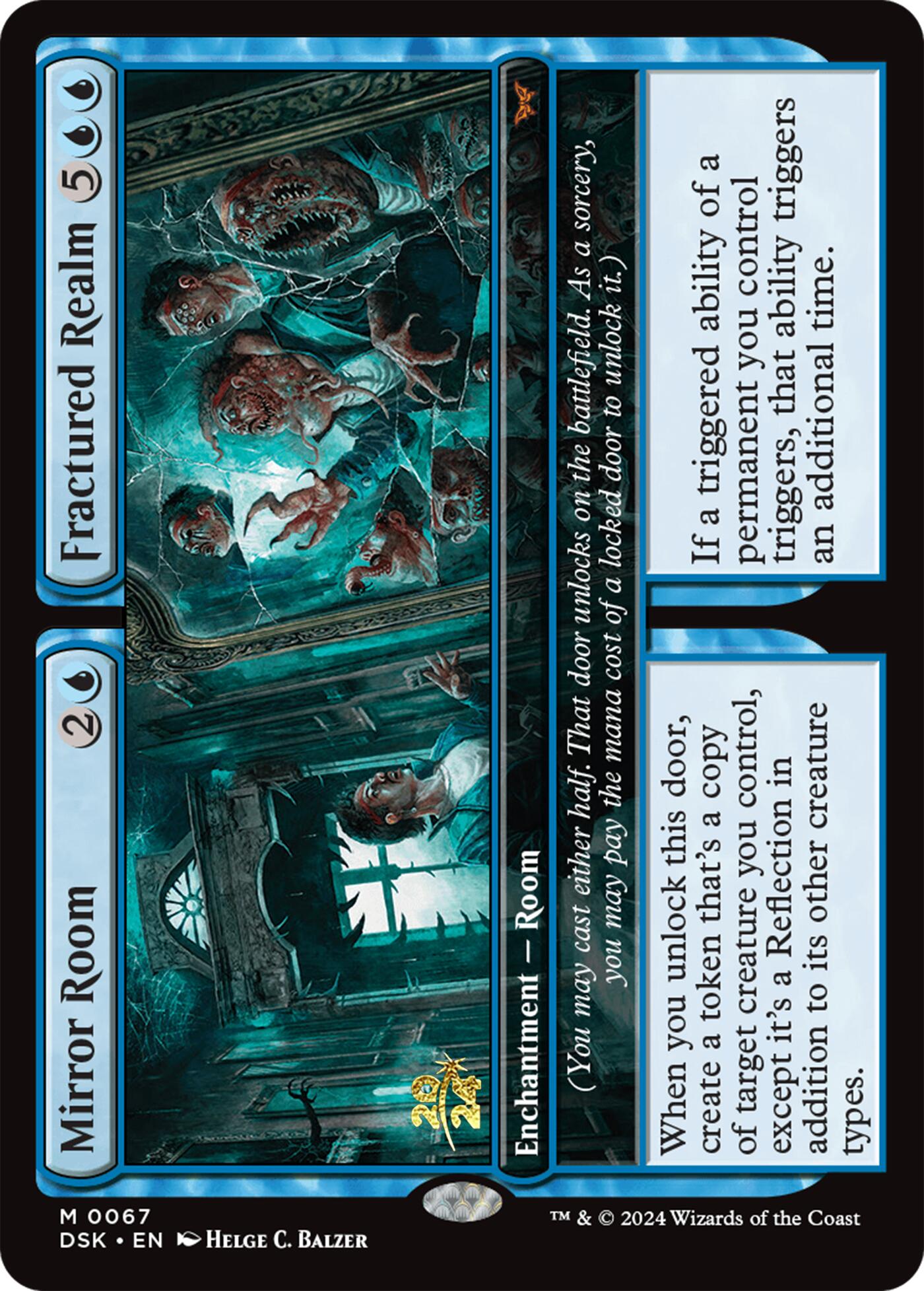 Mirror Room // Fractured Realm [Duskmourn: House of Horror Prerelease Promos] - Card Brawlers