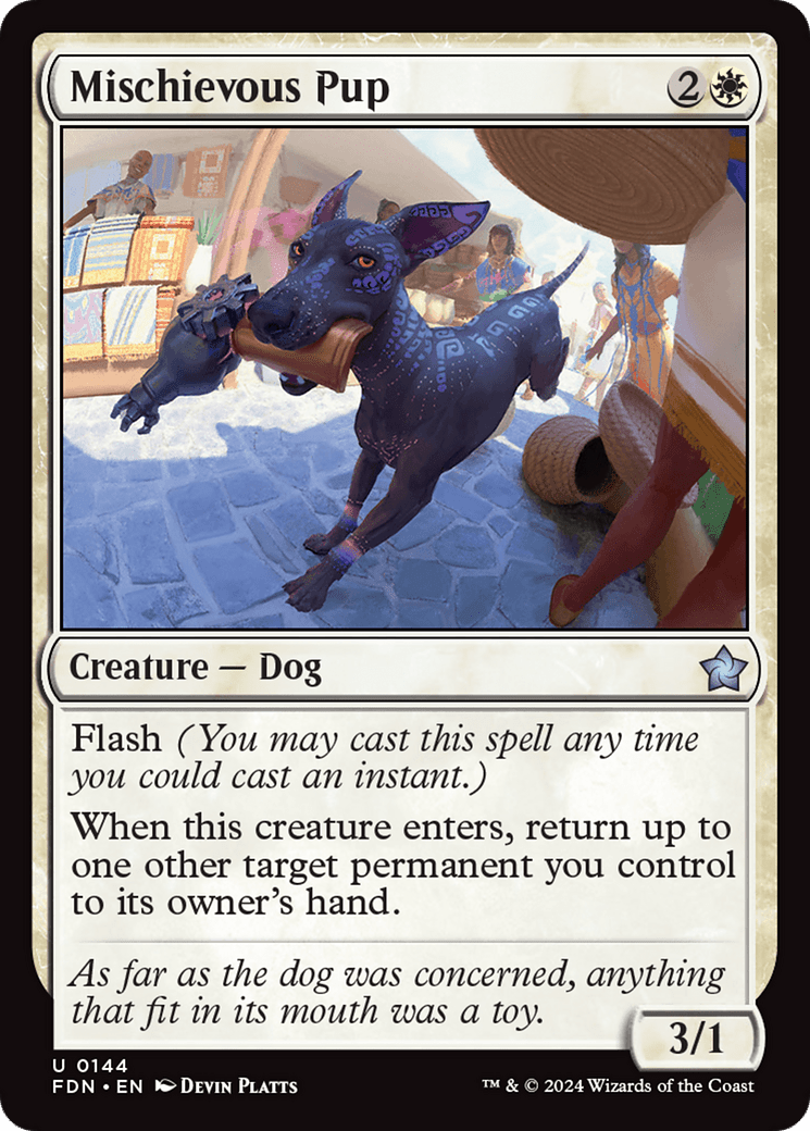 Mischievous Pup [Foundations] - Card Brawlers