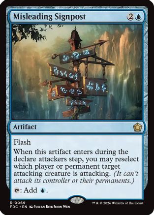 Misleading Signpost (FDC-069) - Commander: Foundations - Card Brawlers