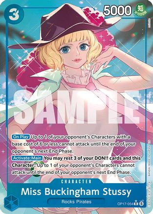 Miss Buckingham Stussy (Alternate Art) (OP17-054) - The World's Strongest Warriors Foil - Card Brawlers