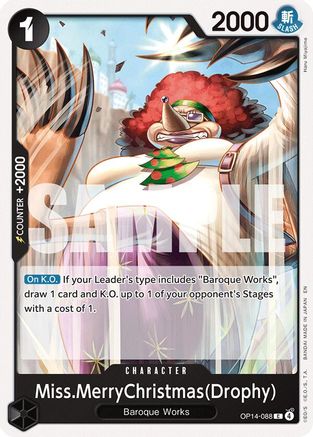 Miss.MerryChristmas(Drophy) (OP14-088) - The Azure Sea's Seven - Card Brawlers