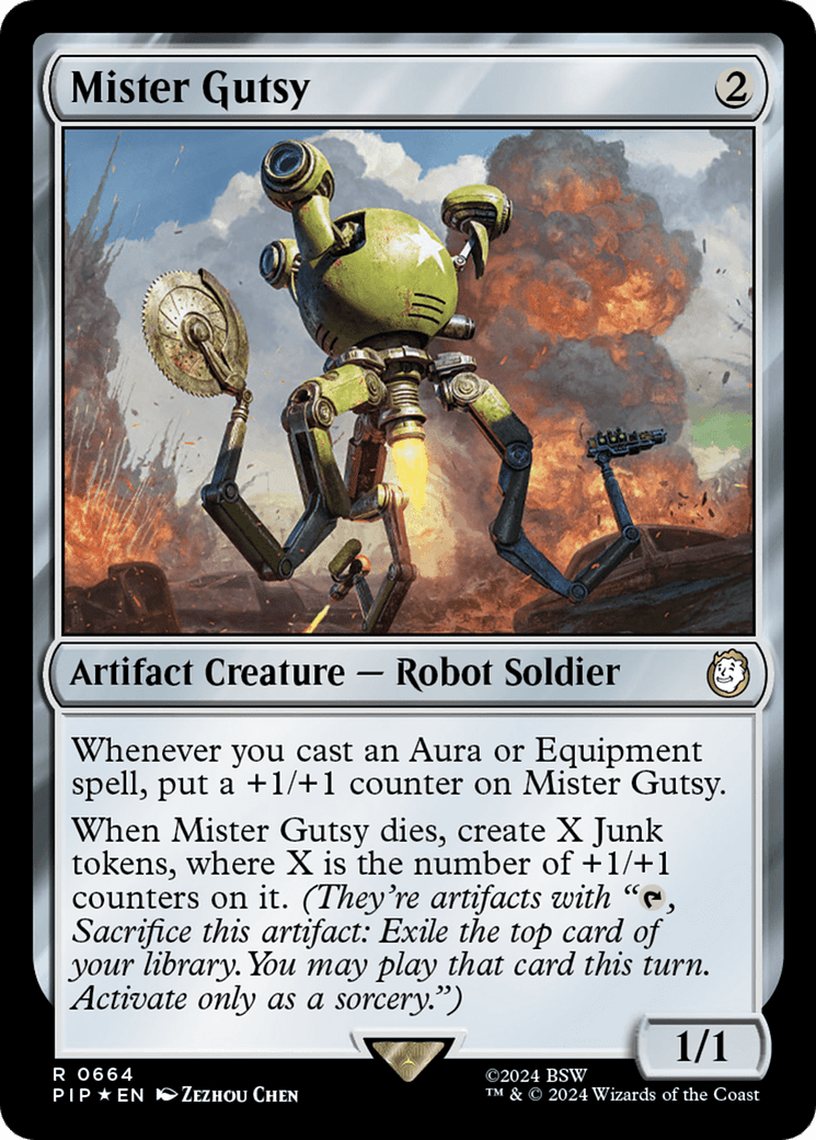 Mister Gutsy (Surge Foil) [Fallout] - Card Brawlers