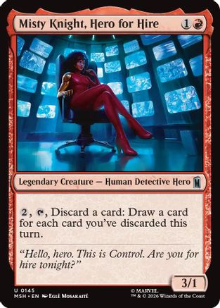 Misty Knight, Hero for Hire (MSH-145) - Marvel Super Heroes Foil - Card Brawlers