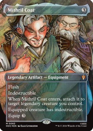 Mithril Coat (Borderless) (Surge Foil) (HOC-083) - The Hobbit: Eternal-Legal Foil - Card Brawlers