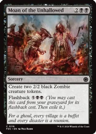 Moan of the Unhallowed (FDC-116) - Commander: Foundations - Card Brawlers
