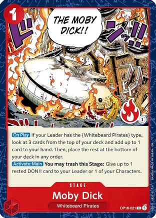 Moby Dick (Ace Deck) (OP16-021) - Set Sail Deck Set - Card Brawlers