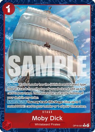 Moby Dick (Alternate Art) (OP16-021) - The Time of Battle Foil - Card Brawlers