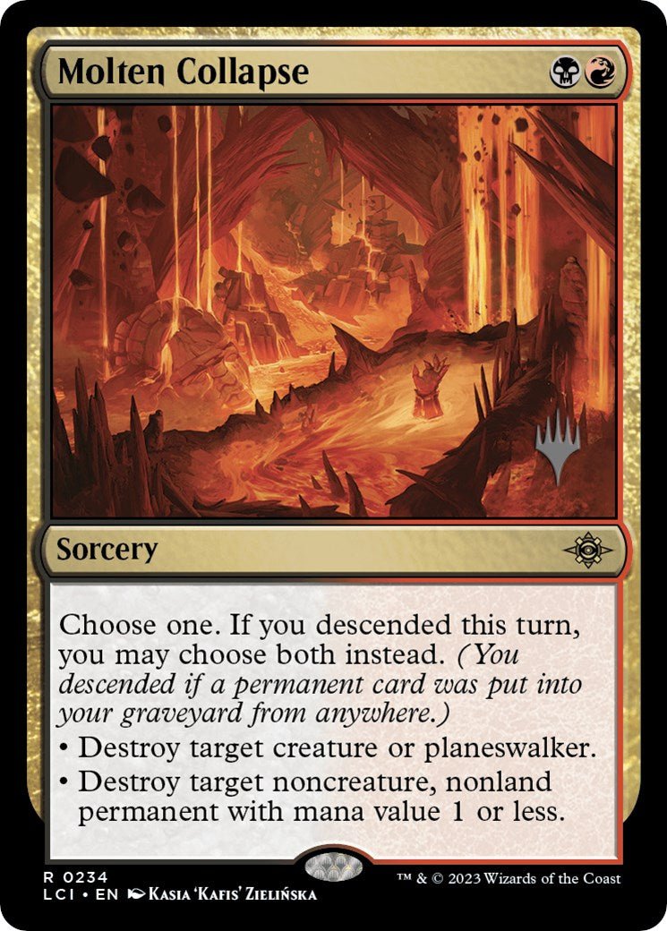 Molten Collapse (Promo Pack) [The Lost Caverns of Ixalan Promos] - Card Brawlers