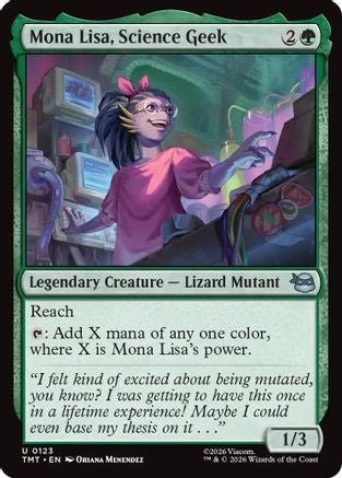 Mona Lisa, Science Geek (TMT-123) - Teenage Mutant Ninja Turtles - Card Brawlers