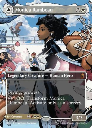 Monica Rambeau (Borderless) (0345) (MSH-345) - Marvel Super Heroes - Card Brawlers