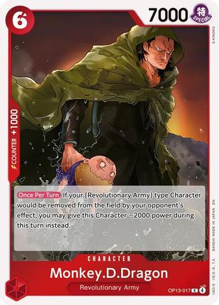 Monkey.D.Dragon (OP13-017) - Carrying On His Will Foil - Card Brawlers