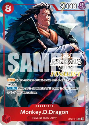 Monkey.D.Dragon (Regionals Finalist Card Set 26-27 Vol.2) (OP07-015) - One Piece Promotion Cards Foil - Card Brawlers