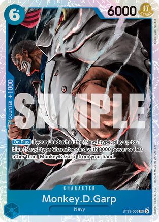 Monkey.D.Garp (ST33-005) - Starter Deck 33: BLUE Kuzan Foil - Card Brawlers