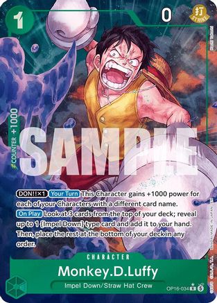 Monkey.D.Luffy (034) (Alternate Art) (OP16-034) - The Time of Battle Foil - Card Brawlers