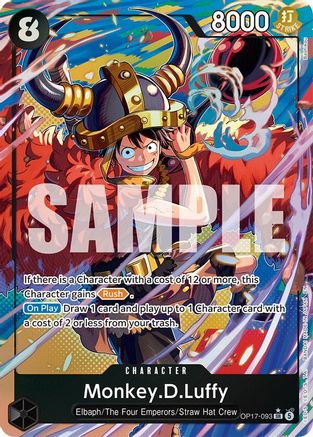 Monkey.D.Luffy (093) (Alternate Art) (OP17-093) - The World's Strongest Warriors Foil - Card Brawlers