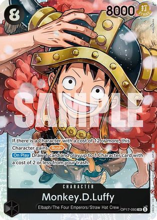 Monkey.D.Luffy (093) (OP17-093) - The World's Strongest Warriors Foil - Card Brawlers