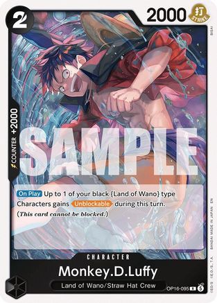 Monkey.D.Luffy (095) (OP16-095) - The Time of Battle Foil - Card Brawlers