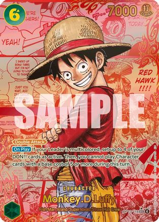 Monkey.D.Luffy (118) (Red Super Alternate Art) (OP13-118) - Carrying On His Will Foil - Card Brawlers