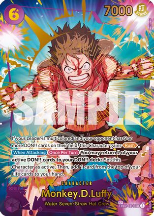 Monkey.D.Luffy - EB02-061 (SP) (EB02-061) - Premium Booster -The Best- Vol. 2 Foil - Card Brawlers