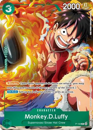 Monkey.D.Luffy (Event Pack Vol. 9) (P-108) - One Piece Promotion Cards Foil - Card Brawlers