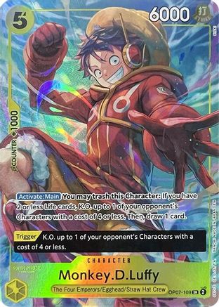Monkey.D.Luffy (Illustration Box Vol.3) (OP07-109) - One Piece Promotion Cards Foil - Card Brawlers