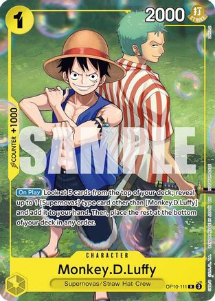 Monkey.D.Luffy (Learn Together Deck Set - Set Sail Event) (OP10-111) - One Piece Promotion Cards - Card Brawlers